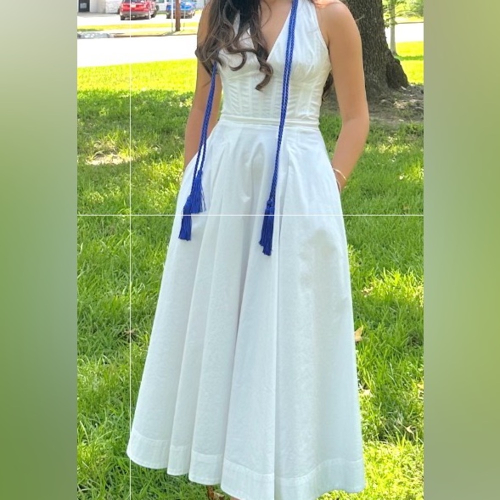 House of CB White Halter Midi Dress - Picture 2 of 2